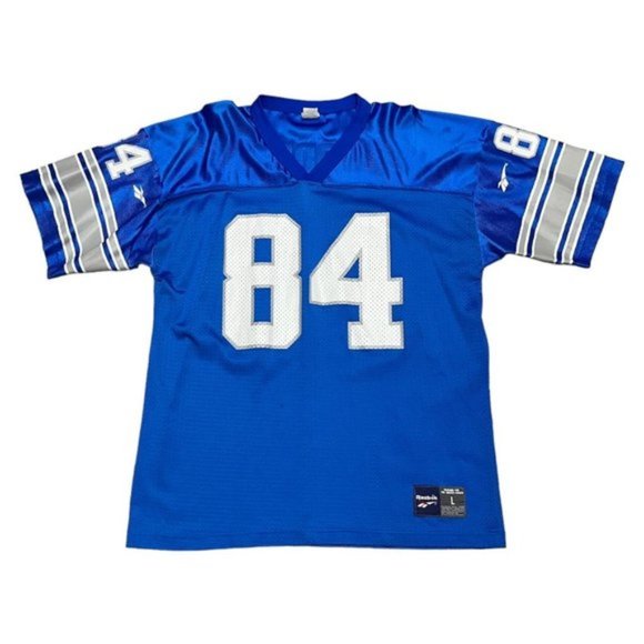 Detroit Lions Vintage 90s Reebok Nfl Football Herman Moore Jersey Arge